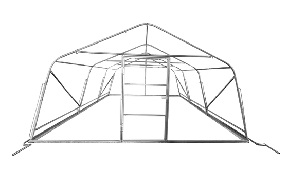 Single-span Tunnel Greenhouse with Polyethylene Film for livestock breeding  goods storage  temporary shelters