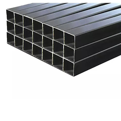 El tubo rectangular de la fábrica de la casilla negra del hierro de alta calidad del tubo soldó con autógena las tuberías de acero cuadradas galvanizadas