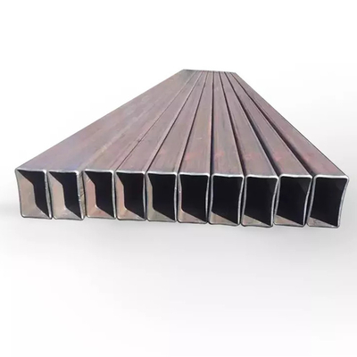 Tubo hueco negro del metal del cuadrado del acero de carbono de la sección de la tubería de acero del carbono del tubo del cuadrado del tubo de la casilla negra Q235