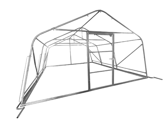 Single-span Tunnel Greenhouse with Polyethylene Film for livestock breeding  goods storage  temporary shelters